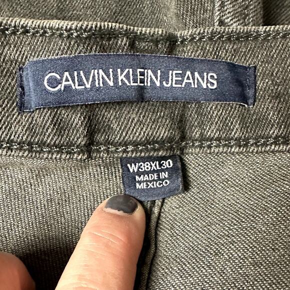 Calvin Klein Jeans Skinny Leg NWT Light Black Men Size 38x30 Classic Comfy Jeans - Picture 7 of 15